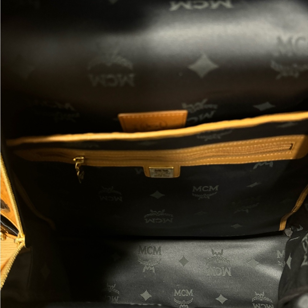 MCM Backpack in Brown and Gold - Picture 8 of 15